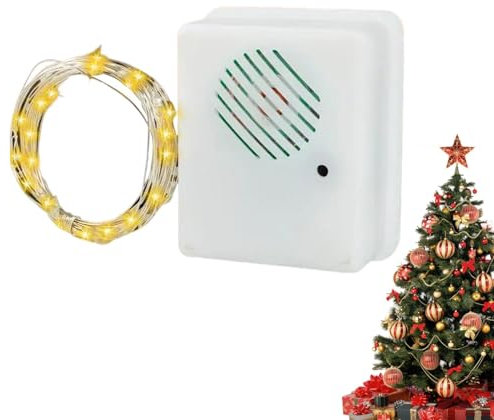 Ghjkldha Luci musicali natalizie a LED | Altoparlante integrato, scintillanti