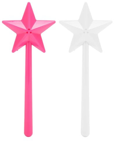 Star Spargisale e Pepe, Confezione da 2 Spargisale e Pepe Dispenser per Spezie con Bacchetta per Halloween Natale Cucina Ristorante Festa Accessori da Picnic All'Aperto (3 fori)
