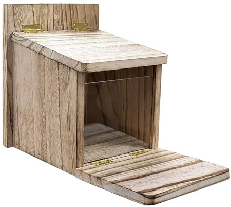 De Alimentación para Ardillas, Casa De Madera para Comida De Ardillas Listadas, Estación De para El Jardín Trasero, para Exterior Picnic Jardín Patio Trasero Patio Árbol