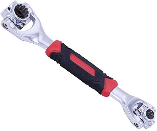 GOSWIFT 48 In 1 Universal Socket Wrench, Chrome Vanadium Steel, Multi-function Wrench Tool with 360 Degree Rotating Head Spanner Tool for Home and Car Repair
