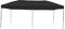 METRO Professional Gastro Faltzelt Thagpi, Stahl/Polyester, 3 x 6 m, wasserabweisend, schwarz