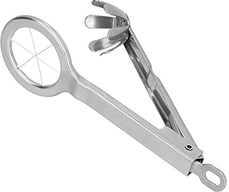 Coupe-œufs Professionnel en Métal, Outil de Cuisine en Acier Inoxydable 304 de Haute qualité, Coupe-œufs Durs, Facile à Nettoyer, avec Boucle de Suspension pour Le Stockage, et