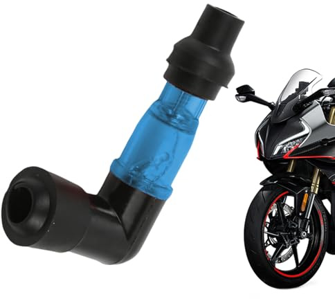 Conector de bujía flash-motorcycle intermitente para bujías, motocross 90 grados Cubierta de resistencia a la bujía | En su mayor parte, este conector para bujías aumenta la eficiencia