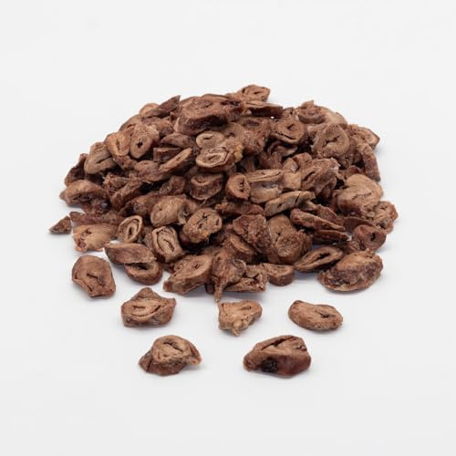 Cuore di pollo liofilizzato per cane e gatto, 1 kg, ricco di proteine 69,7%, snack e integratore barf