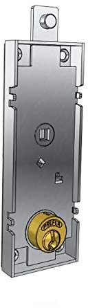 Art. B551081LKA SERRATURA PER PORTE BASCULANTI KA Ex Art. 6551 Con cilindro tondo fisso- Ambidestra - canotto/Cilindro - 60 - Foro - 25 - Int. man. - 67