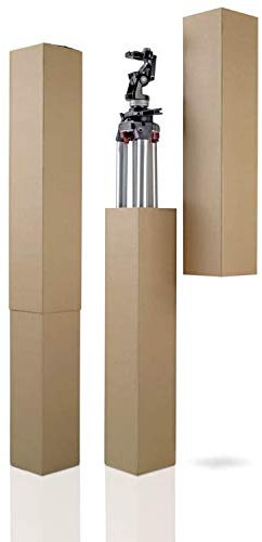WPTrading - 10 Stück Teleskop-Karton zweiteilig 300 x 300 x 1100 mm Braun - Versandhülse lang - Versandkarton individuell erweiterbar - Versand Verpackung für Sonnenschirm, Teppich, Golfschläger & Ski