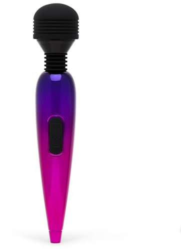 Lovehoney Pink Deluxe Rechargeable Mini Metallic Massage Wand Vibrator - Plastic - Travel Friendly