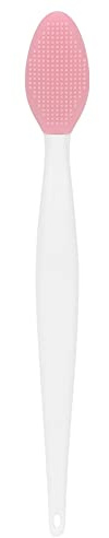 Silikon Näsrengöringsborste, Silikonexfolierande Läppborste, Djuprengörande Exfolierande Läppborste med Dubbelsidig, Ansiktsborste för Pormaskrengöring, Läppscrubs Exfoliator & Fuktkräm(rosa)