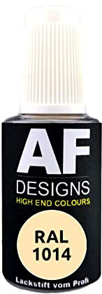 Alex Flittner Designs Pennarello a Vernice RAL 1014 Avorio Opaco 20 ml, per Ritocco Acrilico, Riparazione Legno, Metallo, Mobili da Bagno