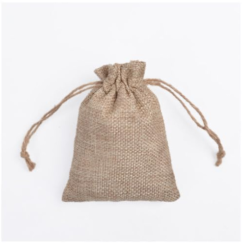 Qiantull 10 stycken jutesäckar linnepåse jutepåse med dragsnöre jutepåsar säckväv väskor smyckespåse linnepåsar presentpåsar för smycken bröllop jul 9 x 12 cm