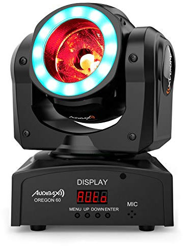 Audibax Oregon 60 Cabeza Móvil Beam. Alta Potencia 60W RGBw + Anillo LED