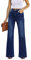 Roskiky Jeans Damen High Waist Jeans Damen Bootcut Jeans Damen Stretch Mom Jeans Damen Flared Jeans Für Damen Stoffhose Damen Dunkelblaue Stretch Jeans Damen Tiefblau XL