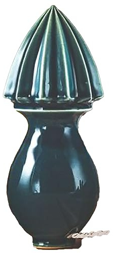 Zitruspresse aus Keramik | weiß | Handpresse | Zitronenpresse | mit praktischer Kordel zum Aufhängen | Zitruspresse (Blau)