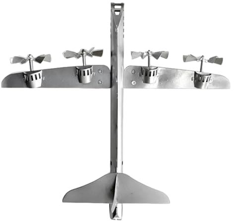 Veleta de avión de Metal - Veleta de avión de Metal Hecha a Mano, decoración Exterior de Molino de Viento | Veletas Ideales para Amantes del Vuelo para jardín o Techo, decoración Creativa de AVI