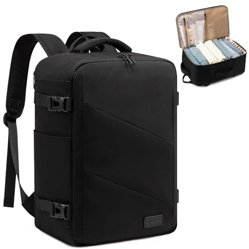 LOVEVOOK Ryanair Handgepäck 40x20x25, Klein Reiserucksack Handgepäck Flugzeug Herren Damen 14 Zoll Laptop Rucksack Tasche, 20L Carry On Luggage Travel Backpack Kofferrucksack für Eurowings, Wizz Air