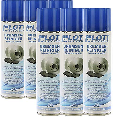 6X LOTT BREMSENREINIGER TEILEREINIGER INTENSIV Reiniger ENTFETTER Brake Cleaner 500ML (6 DOSEN)