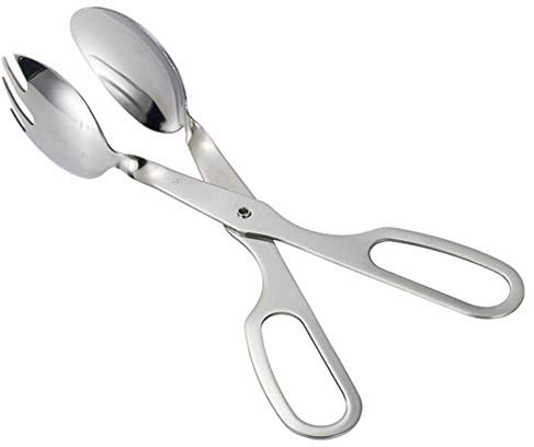 Pinze da cucina in acciaio inox, pinza per insalata, pinze per arrosti, pinze per arrosti, pinze per alimenti, pinze da cucina, pinze per il pane, pinze per grigliate (L:10 pollici)
