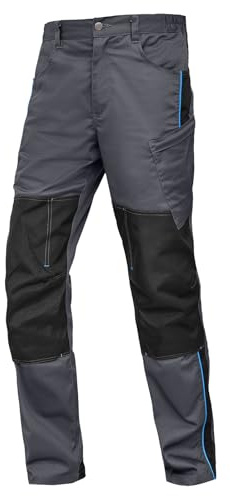 WORK IDEA Herren Stretch-Arbeitshose mit zahlreichen Taschen und Werkzeugtaschen