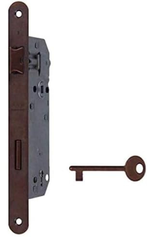 bricoleva.it Serratura Porta Interna, Blocco Chiusura per Porta, Serrature Porte con o senza Chiave (Serratura Patent, Bronzo)