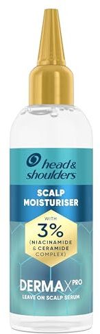 Head & Shoulders DermaXPro Instant Moisturiser Scalp Serum 145ml with Niacinamide and Ceramide Complex for a Dry, Tight Scalp. Leave-In Serum with Lightweight Feel, Helps to Boost Scalp Moisture