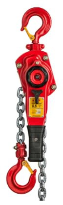 Premium Kettenzug 800 kg 3,0 m Hubhöhe Falschenzug Handkettenzug Hebelzug Hebegerät Red Line