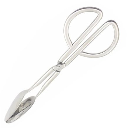 Ciieeo Pinzas para Ensalada de Acero Inoxidable, Clip de Buffet Tipo Tijera, Multifuncional para Pan, Pastel y Barbacoa, Utensilio de Cocina Práctico y Resistente, Adecuado para Servir