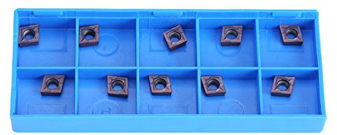 CCMT060204 VP15TF CNC Carbide Insert Cutter Reversible Cutting Lathe Milling Inserts Turning Tools with Box Pack of 10