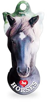 TRIGGI® Einkaufswagenlöser Motive PFERDE, Einkaufschip zum Abziehen, Schlüsselanhänger, Chip Einkaufswagen
