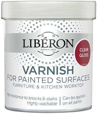 Libéron Varnish for Painted Surfaces, Clear Gloss, 500ml