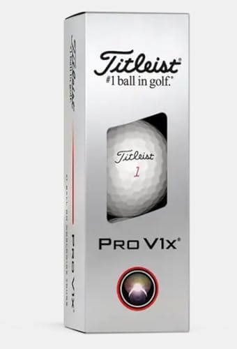 Titleist Pro V1x Golf Balls (White, 3pk) 1 Sleeve 2025