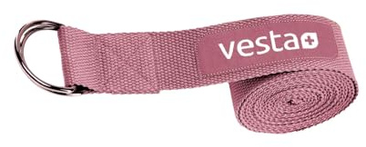 Yogagurt 100% Baumwolle 2,5 m Metall Verschluss Yoga Gurt Gürtel 250 x 3,8 cm Strap Yogaband Yogaschlaufe (Weinrot)
