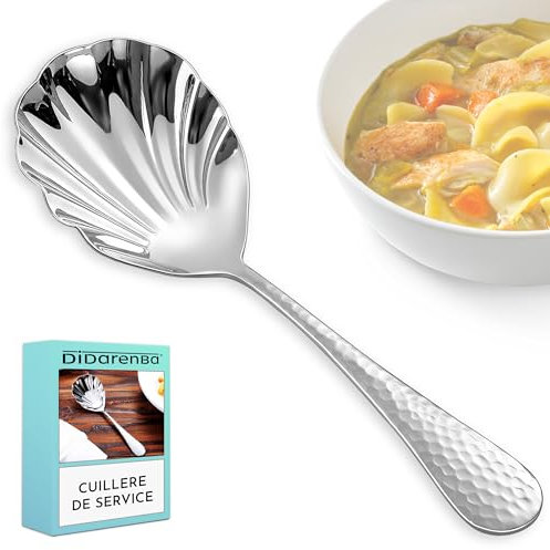 Cucchiaio da portata acciaio inox ideale per la casa e il ristorante colore inossidabile