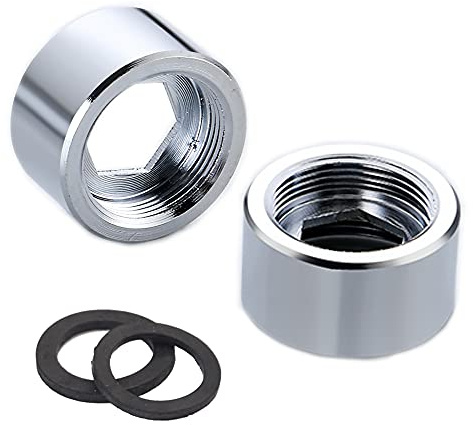 HATOOLHA® Wasserhahn-Adapter, 24 mm, NPT-Innengewinde, Übertragung auf Innengewinde, Wasserhahnanschluss, Luftsprudler für Badezimmer, Küche, Wasserreiniger-Adapter (NPT F22 auf F24), 2 Stück