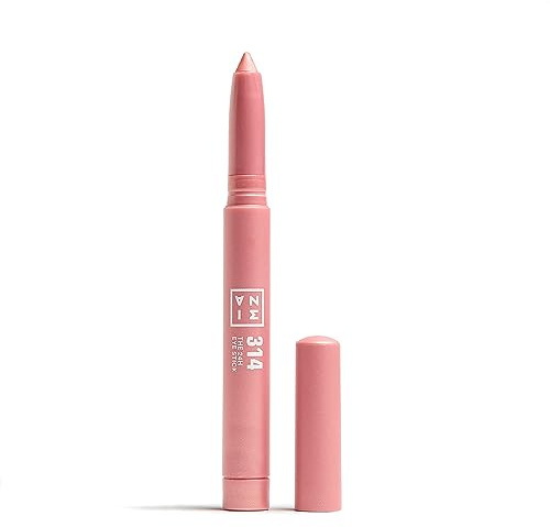3INA MAKEUP 24H Stick à paupières 314 – Fard à paupières rose crémeux, imperméable 24h – Fini mat scintillant et métallique – Multifonctionnel – Végétalien