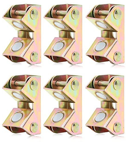 Juego de 6 almohadillas magnéticas en V, accesorio de abrazadera de soldadura de acero inoxidable, imanes de tubo de abrazadera tipo V ajustables para fijar puertas, muebles