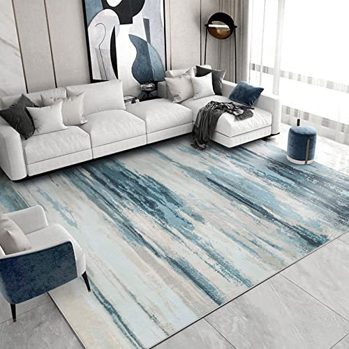 Cinknots Moderne Abstrakte Teppich Kaschmirimitat im Europäischen Stil - Rutschfeste Dekorative Teppiche für das Wohnzimmer (Grau10, 160 x 200 cm)