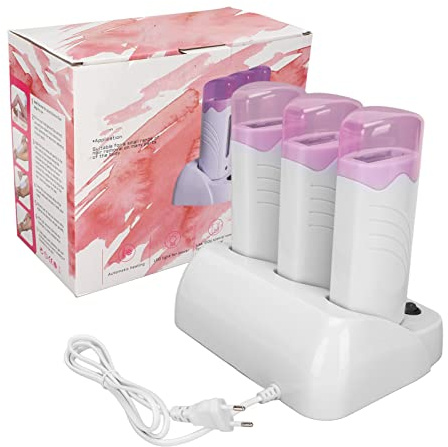 Calentador de Cera Triple Rodillo 40w - Kit de DepilacióN Salones de Belleza