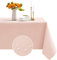 Romanstile Tischdecke rosa abwaschbar 240x140 wasserabweisend Tischtuch Tablecloth Tischwäsche Deko für Baby-Partys,Geburtstagsfeiern,Brautduschen,romantische Abende,Frühling,Sommer,Blumen,Weihnachten