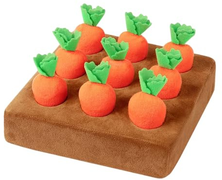 Tanxemery Carota di peluche giocattolo intelligenza per cani, giocattolo interattivo, carota, tappeto per cani, intelligenza, tappeto da fiuto per cani, verdura, peluche per cani