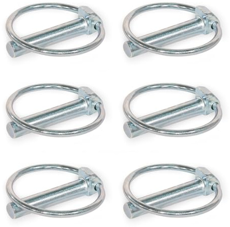 Ganter Normelemente | Clavijas plegables/pasadores | 6 unidades | acero | ancho del conector: 10 mm; longitud del conector: 42 mm | GN 1023-ST-10-42-A