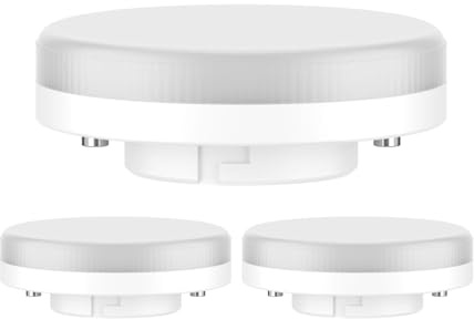 ledscom.de 3 pezzi lampadina GX53 LED, bianco (3900 K), 0,6 W, 56lm, opaco