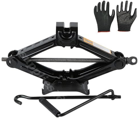 Wagenheber-Set | Scherenheber für Autos 2 Tonnen (4.400 lbs) - Reifenheber-Werkzeugsatz | Tragbar, ideal für SUV und Auto