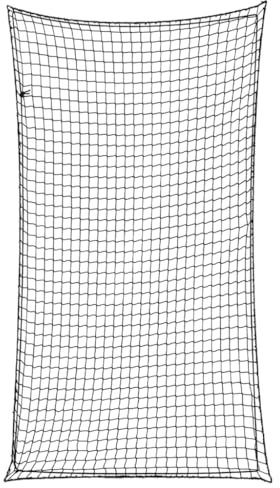 vidaXL Anhängernetz, Hängernetz mit Gummiseil, Abdecknetz für Anhänger, Transportnetz Ladungssicherungsnetz Gepäcknetz, Schwarz 4,5x2,5m PP