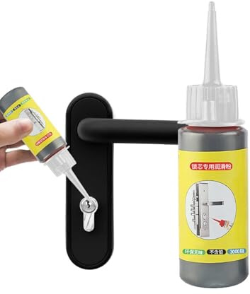 Lock Cylinder Lube Powder - 60ML Multi-Purpose Graphite Lubricant for Door Locks, Keys, Car Locks