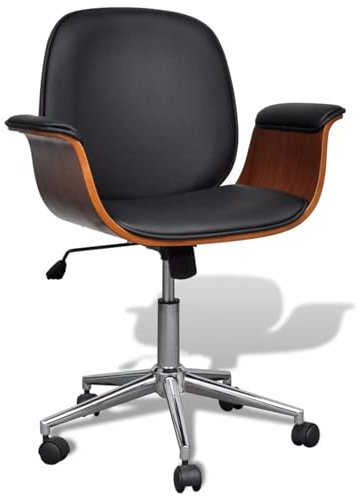 Xichuzi Sillón Giratorio, Butaca, Sillon Orejero, Sillon Lactancia, Sillones para Personas Mayores, Butacas De Cine, de Madera Curvada y Cuero sintético