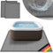 tillvex® Whirlpool Unterlage eckig 200 cm | Bodenmatte Poolunterlage Matte viereckig Outdoor Whirlpools | Thermo Bodenschutzmatte Pool Untergrund | Bodenschutz Bodenplatte schützt & isoliert (Grau)