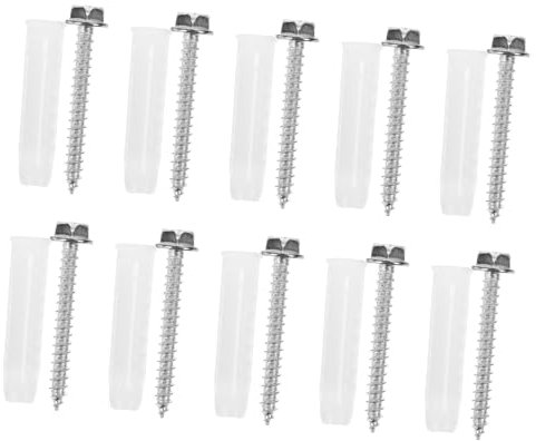 Cabilock 10 Ensembles Ancrages pour cloisons sèches pour support TV accessoires Plâtre montage vis pour cloison sèche ancrages pour cloisons sèches à usage intensif acier