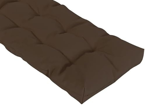 Bänkdyna 100/120/150/180/200 cm utomhus Inomhus, 8 cm fönsterbänkdyna Silkesull Memory Foam Resilience Foam Bänkdyna Trädgårdsmöbelkuddar(Mörkbrun,200x60cm)