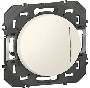 LEGRAND | Interrupteur Ou Va-Et-Vient Avec Voyant Témoin, Dooxie, Connexion Rapide Sans Outil, Livré Avec Enjoliveur Blanc, À Équiper De Plaque De Finition