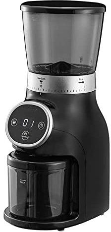 RONGJJ 2 en 1 Machine à Café, Machine Expresso, Cafetière à Grain avec Broyeur, Verre & INOX, Combinées Filtre Et Expresso pour Cappuccino Et Latte Machiato, Black